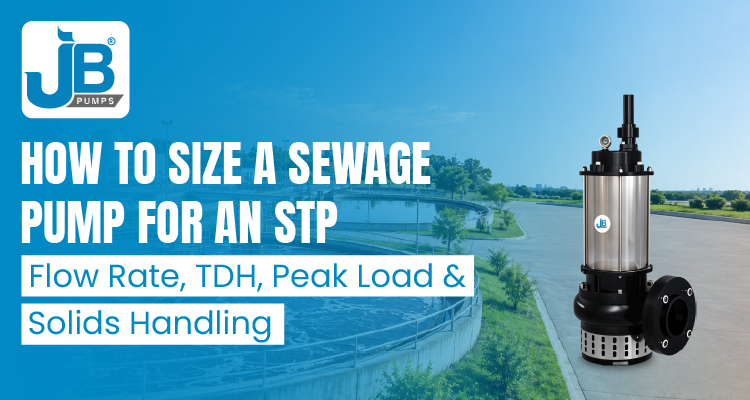 STP Sewage Pump Sizing: Flow Rate, TDH & Peak Load